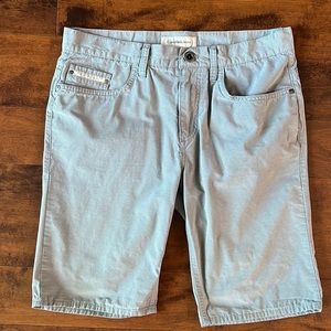 Calvin Klein Jeans Cotton Flat Front Shorts - Size 30, Gray, EUC